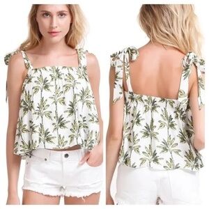 Show me your mumu palm tree print poppy swing top small